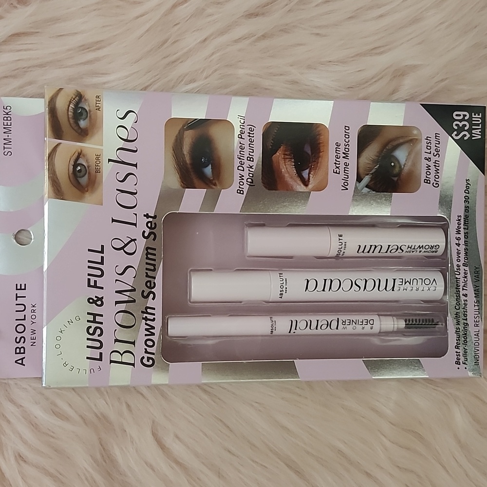 Brand New ABSOLUTE NEW YORK BROW & LASH GROWTH SERUM SET